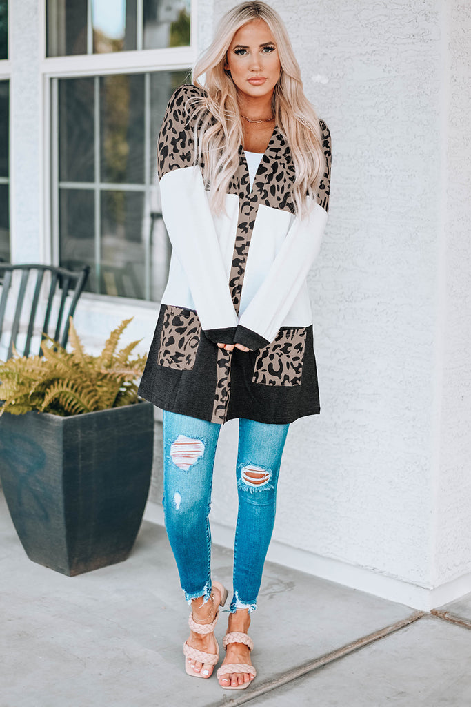 Leopard hot sale longline cardigan