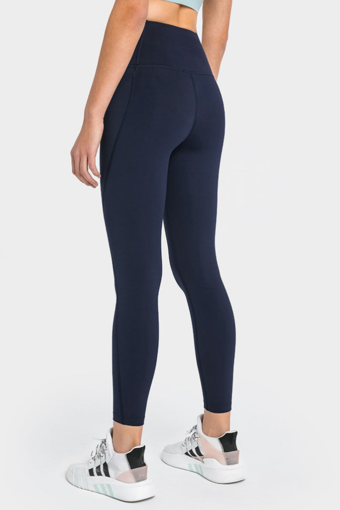 Lu Yoga Leggings With Side Pockets High Waist Womens Petite Yoga Leggings  For Sports And Fitness Elastic Full Tights For Workouts And Gym Wear From  Brand013, $24.57